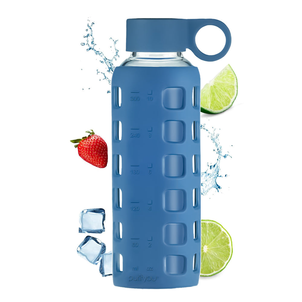 purifyou® Glass Water Bottle