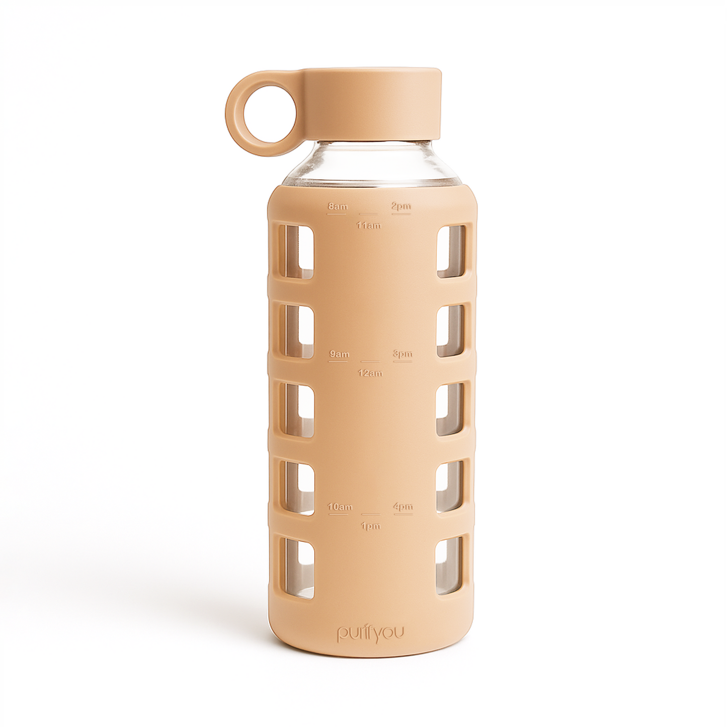 purifyou® Glass Water Bottle