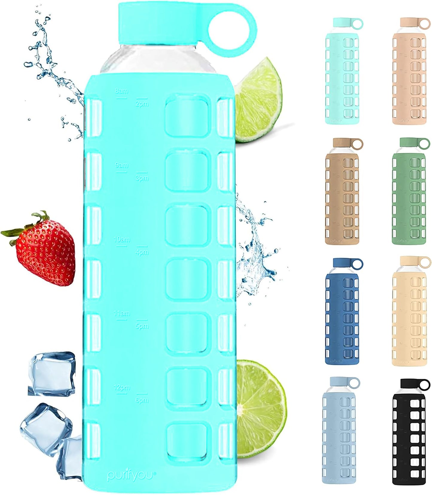 Glass Water Bottle Purifyou®