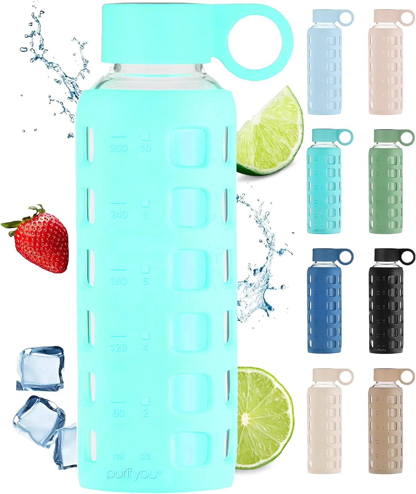 Glass Water Bottle Purifyou®