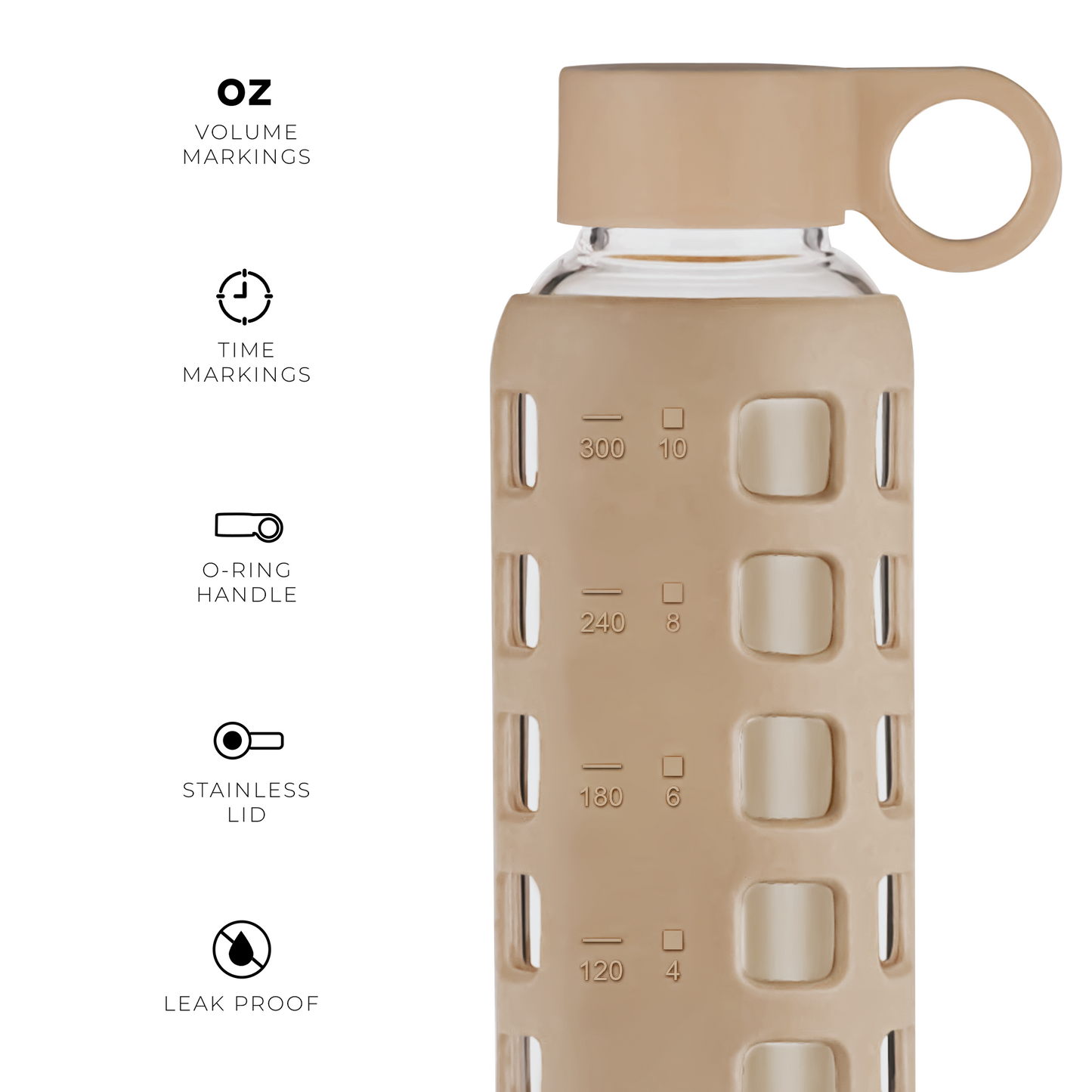 Glass Water Bottle Purifyou®