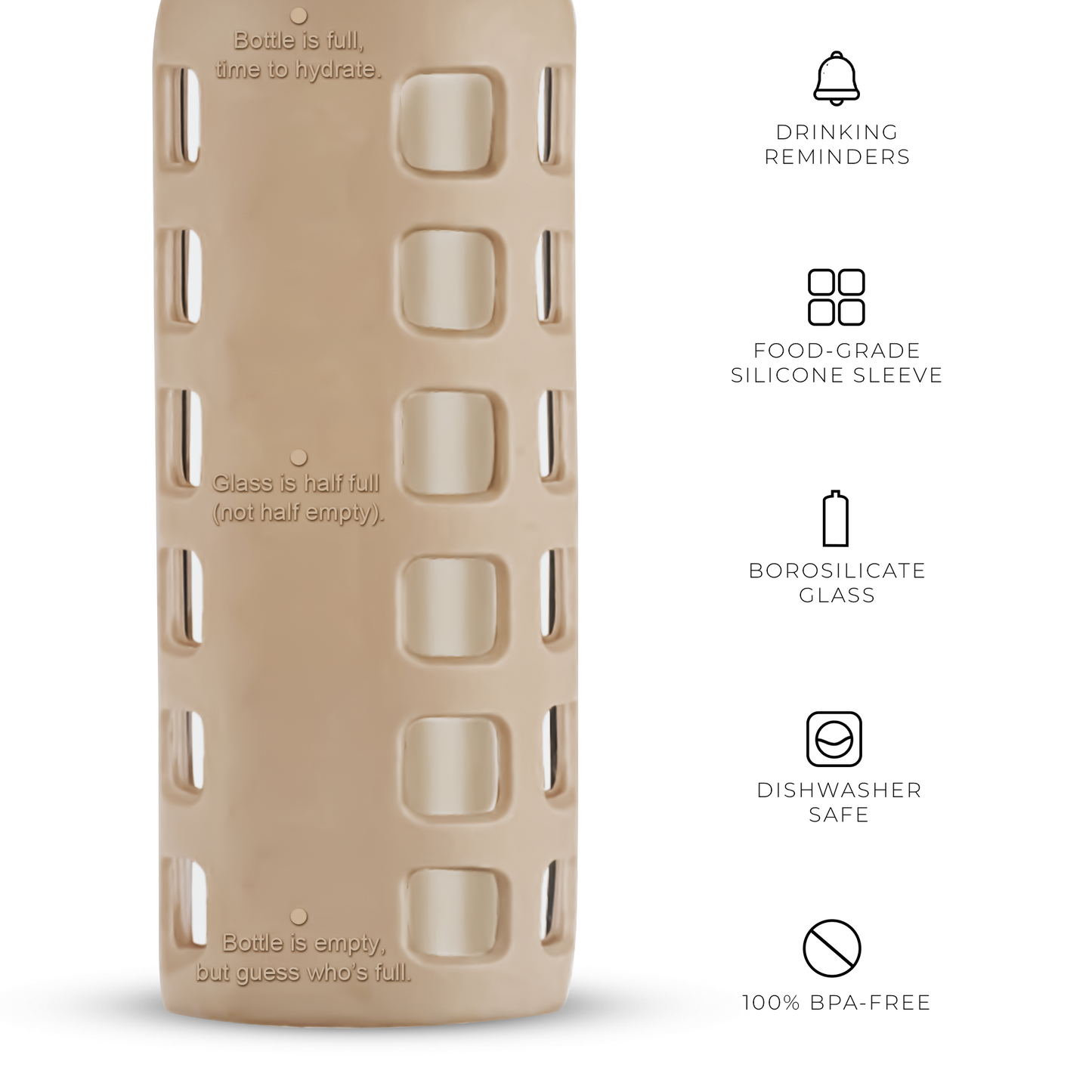 Glass Water Bottle Purifyou®